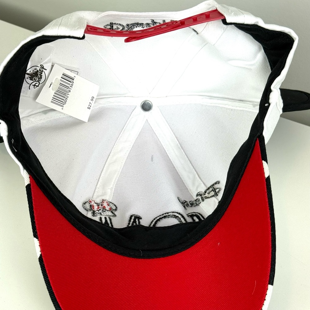 NWT Disney MOM Black & White Ear Minnie Mouse Hat Baseball Cap for Women - Picture 8 of 9